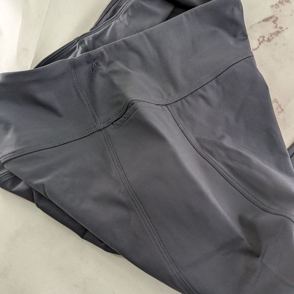 ADAY Leggings Women Large Grey Brakes On Pant Pull On A Day High Rise Crop Ankle - Picture 7 of 11